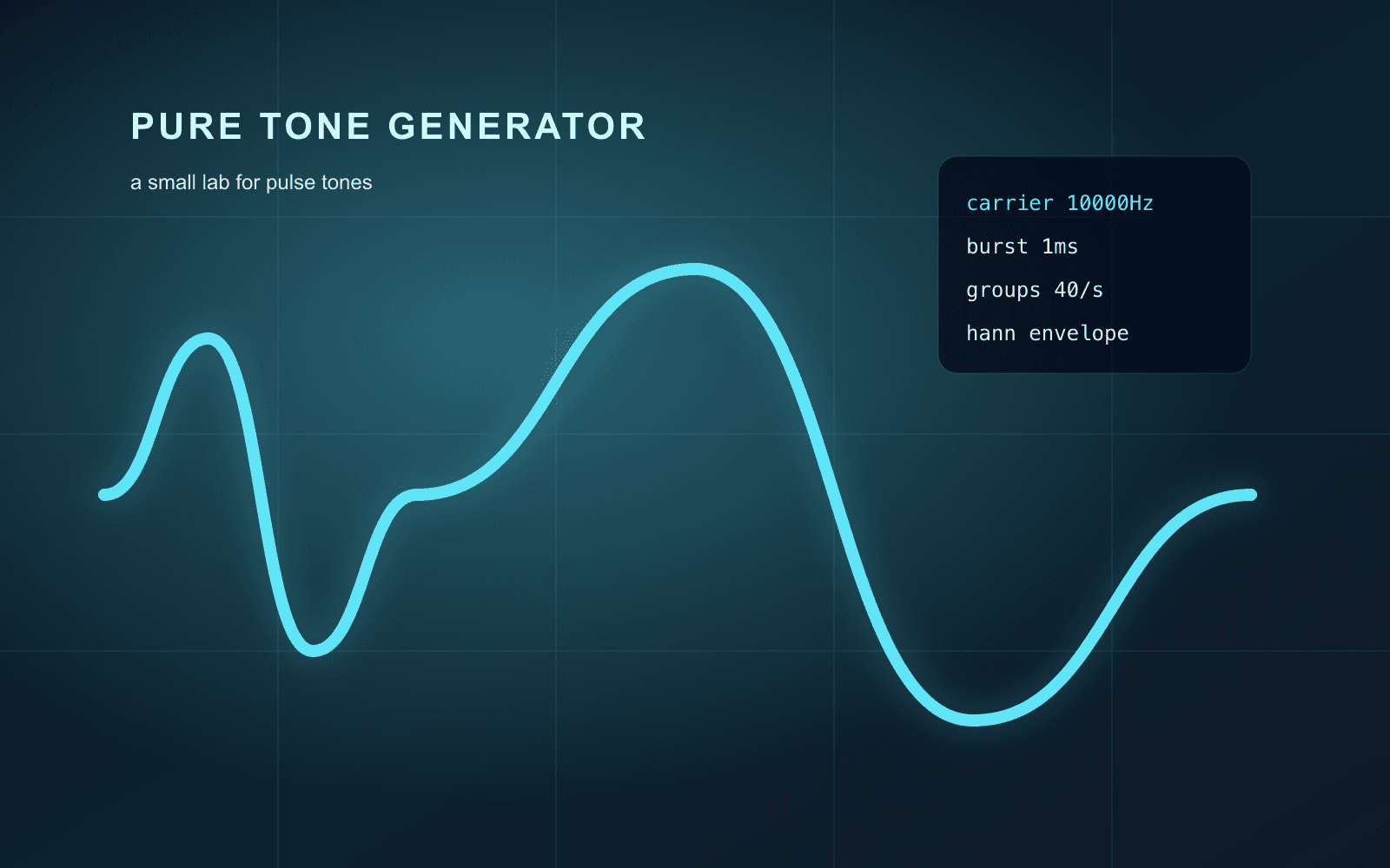 Hearing One Millisecond: A Small Lab for Pulse Tones